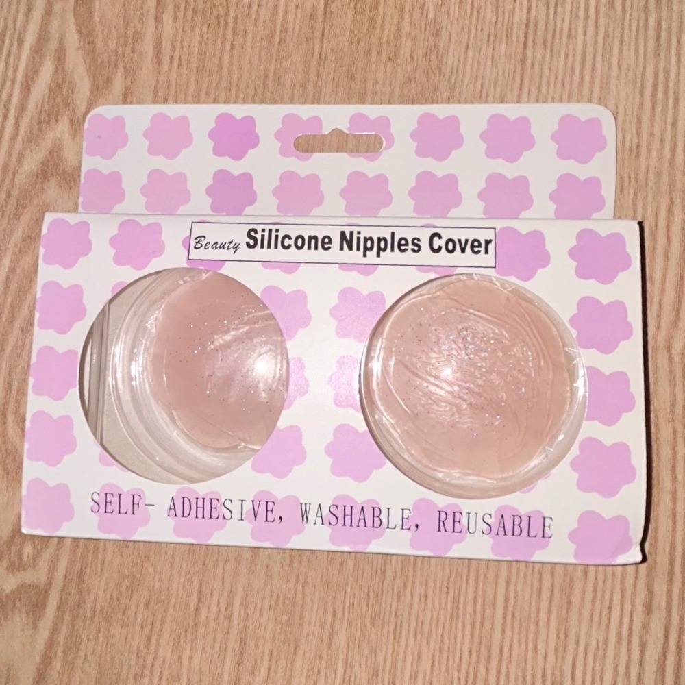 Beauty Silicone Nipple Covers Self-Adhesive Washable Reusable round Shape